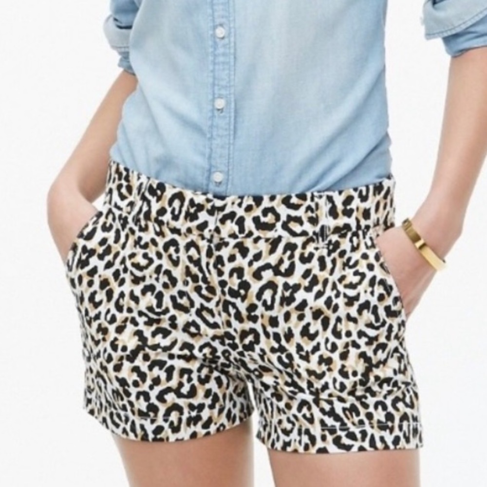 Leopard Print Chino Shorts - Picture 3 of 8